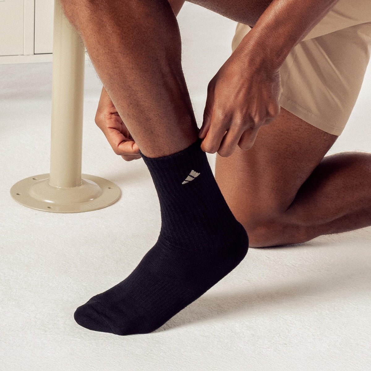 adidas Mens Athletic Cushioned 6-Pack Crew Socks Casual - Green Jansha Store
