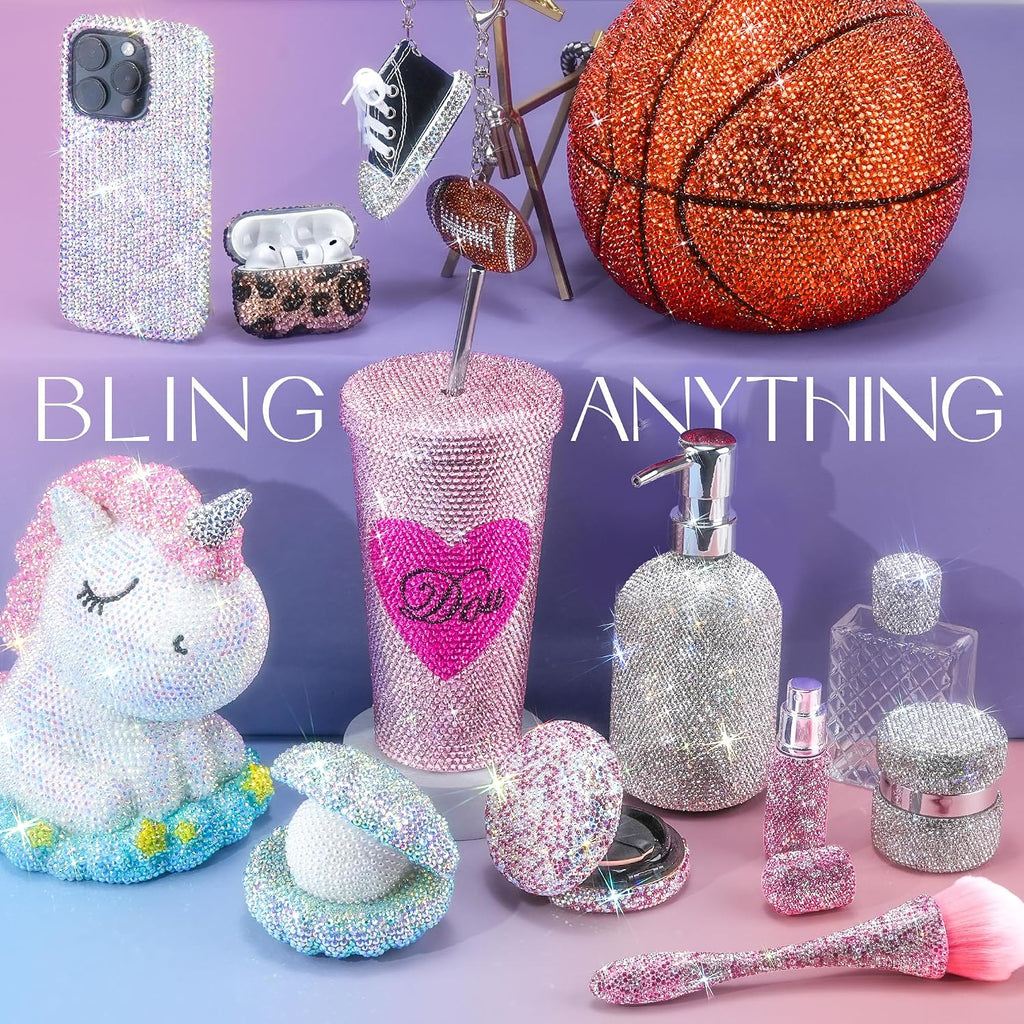 40000 Pcs Resin Jelly Rhinestones for Bedazzling, All-in-One Kit Jansha Store