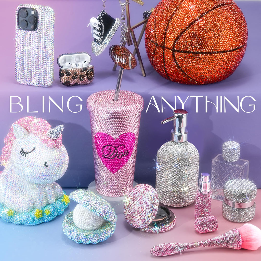 40000 Pcs Resin Jelly Rhinestones for Bedazzling, All-in-One Kit Jansha Store