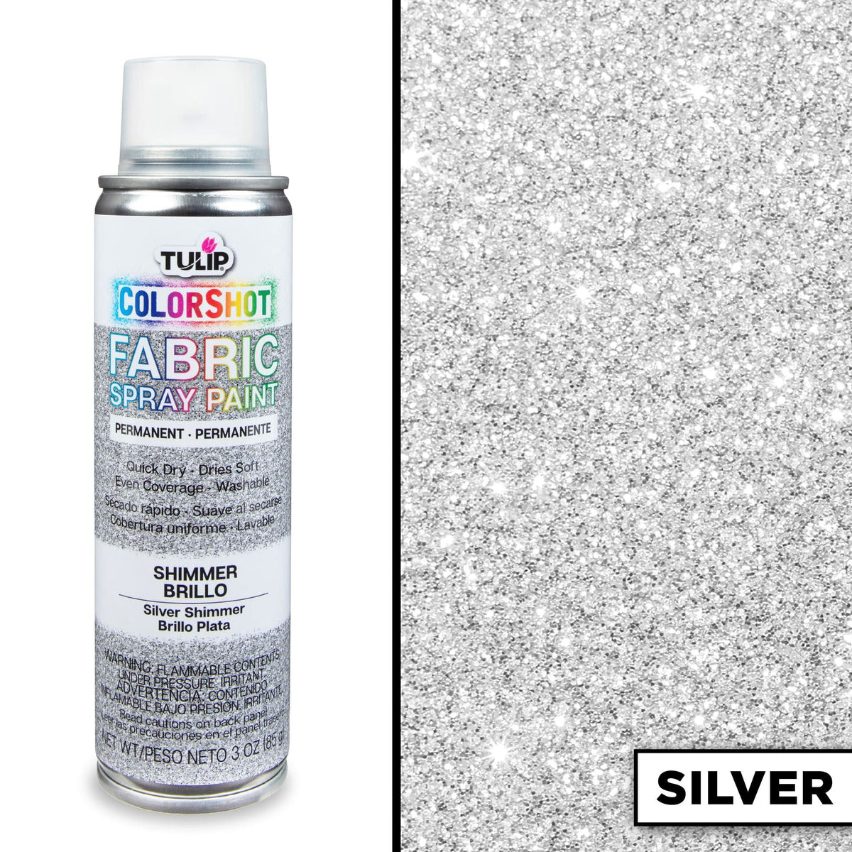 TULIP ColorShot Fabric Spray Paint, Black, 3 oz Jansha Store