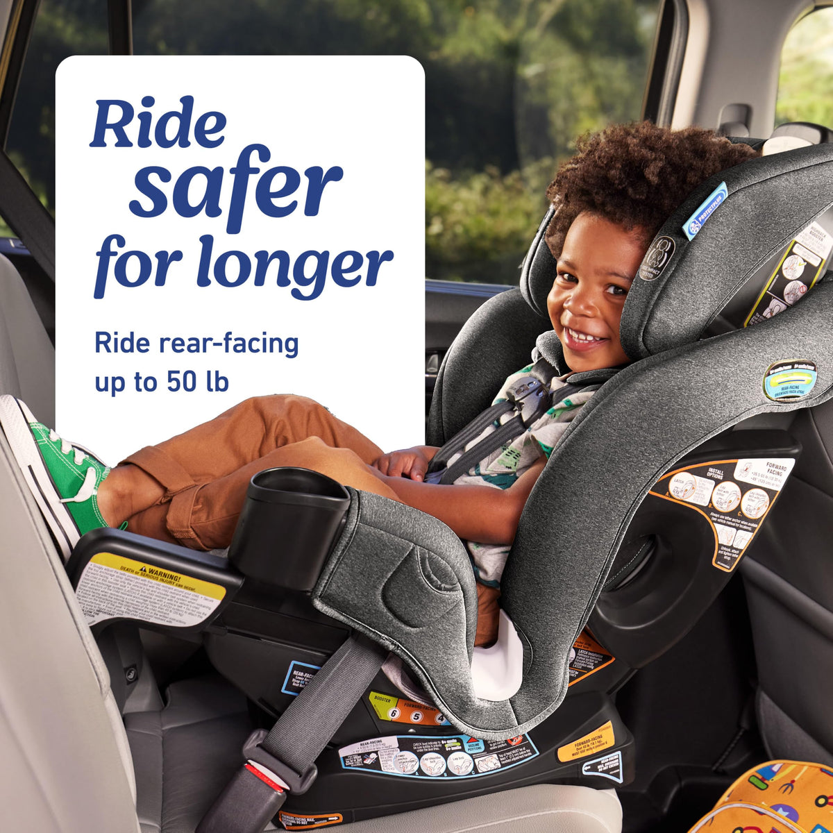 Graco Extend2Fit 2-in-1 Convertible Car Seat, Gotham Jansha Store