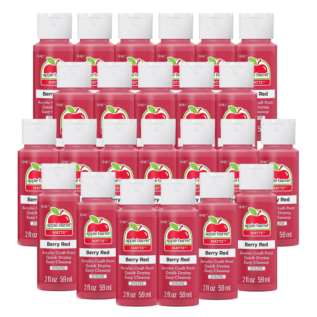 Apple Barrel Acrylic Paint in Assorted Colors (2 Ounce), 20503 White Jansha Store