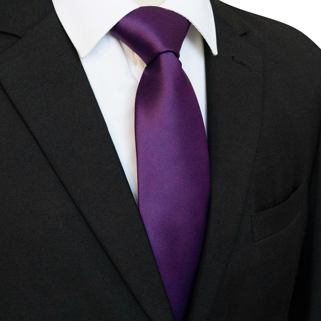 JEMYGINS Solid Color Tie Mens Necktie for Business and Wedding Jansha Store