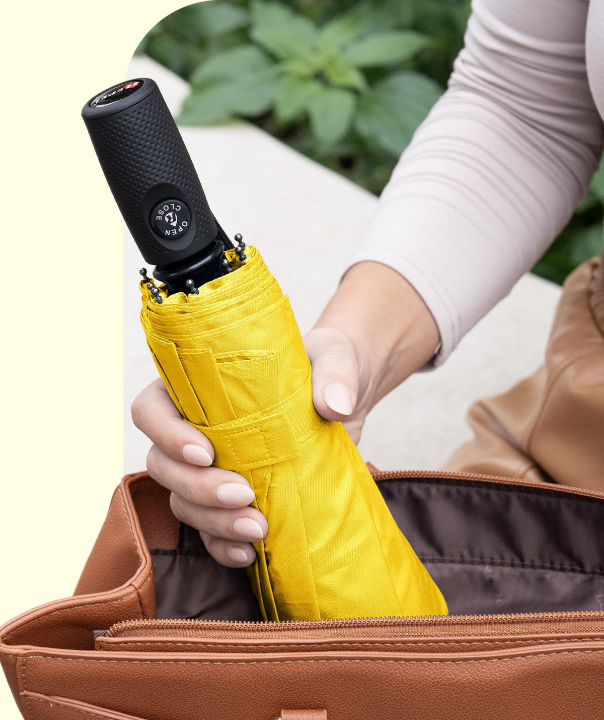Windproof Travel Umbrella - Compact & Withstands Winds up to 100MPH, Strongest Premium Auto Folding Umbrella for Rain and Sun - Durable, Light & Portable for Women & Men, Fits Backpack & Cars Jansha Store