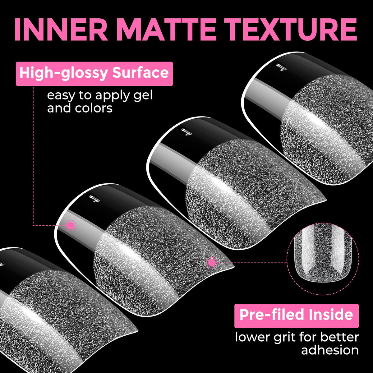 UNA GELLA Extra Short Square Kids Nail Tips 216Pcs Squoval Press On Nails Jansha Store