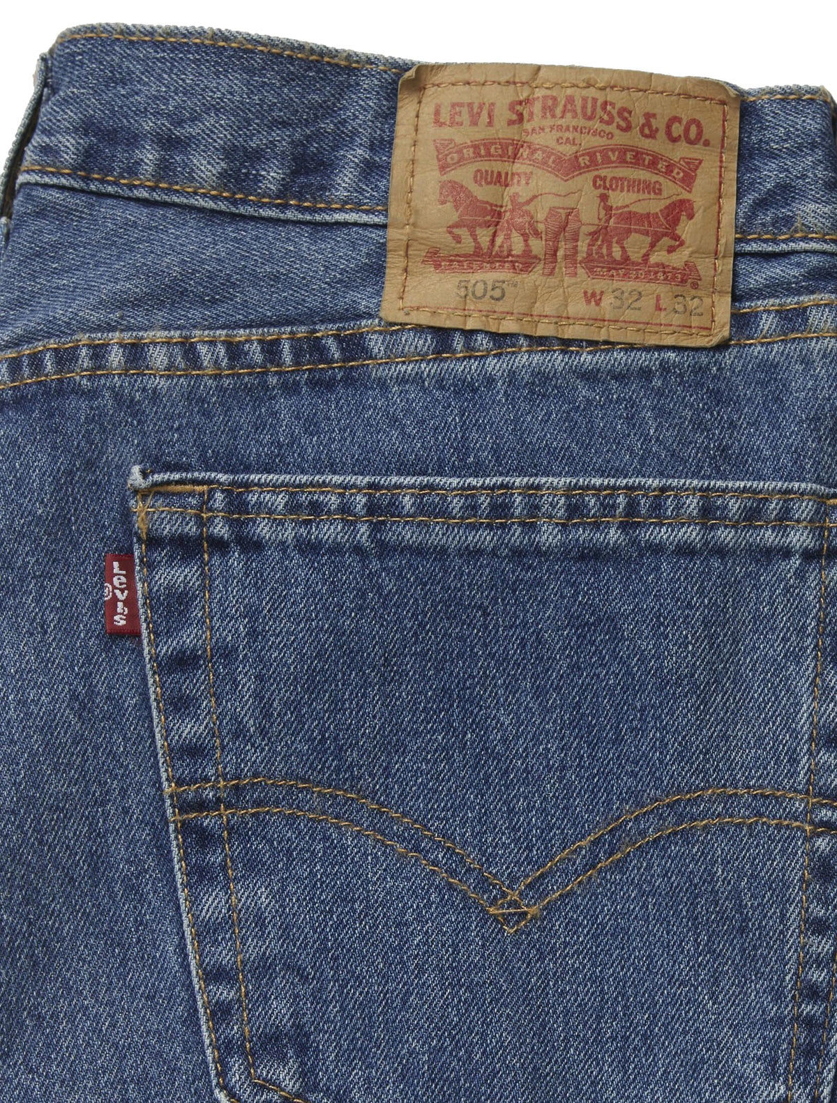 Levi's Men's 505 Regular Fit Jeans Jansha Store