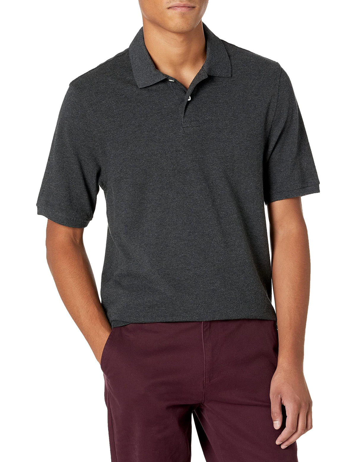Amazon Essentials Men's Regular-Fit Cotton Pique Polo Shirt Jansha Store