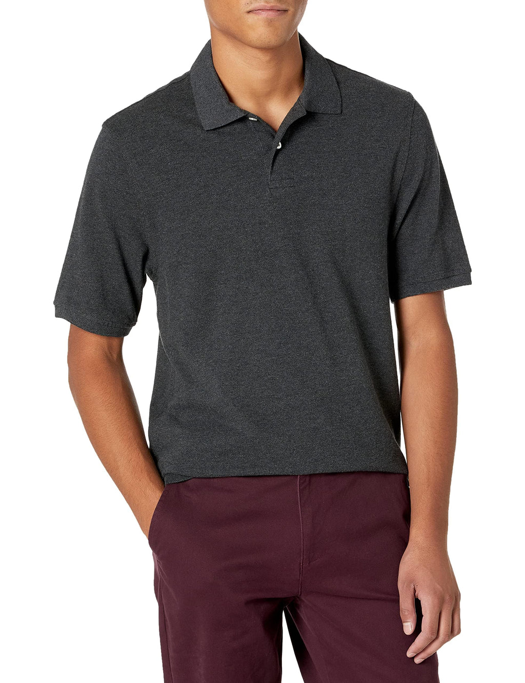 Amazon Essentials Men's Regular-Fit Cotton Pique Polo Shirt Jansha Store
