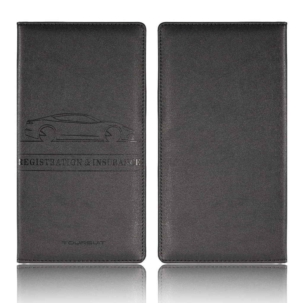 TOURSUIT Car Registration and Insurance Card Holder, Marble Black Jansha Store