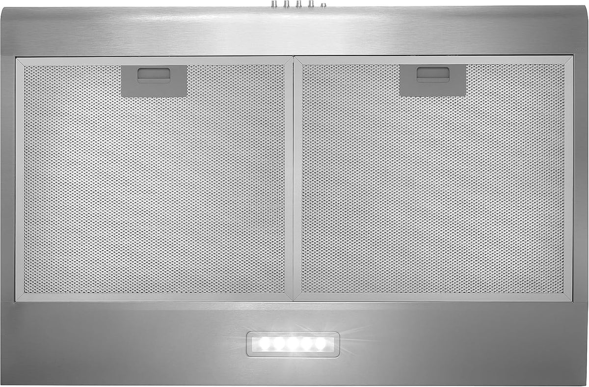 COSMO COS-5MU30 30 in. Delta Collection Ducted Under Cabinet Range Hood, Button Controls, Reusable Filters, LED Lights, Stainless Steel Jansha Store