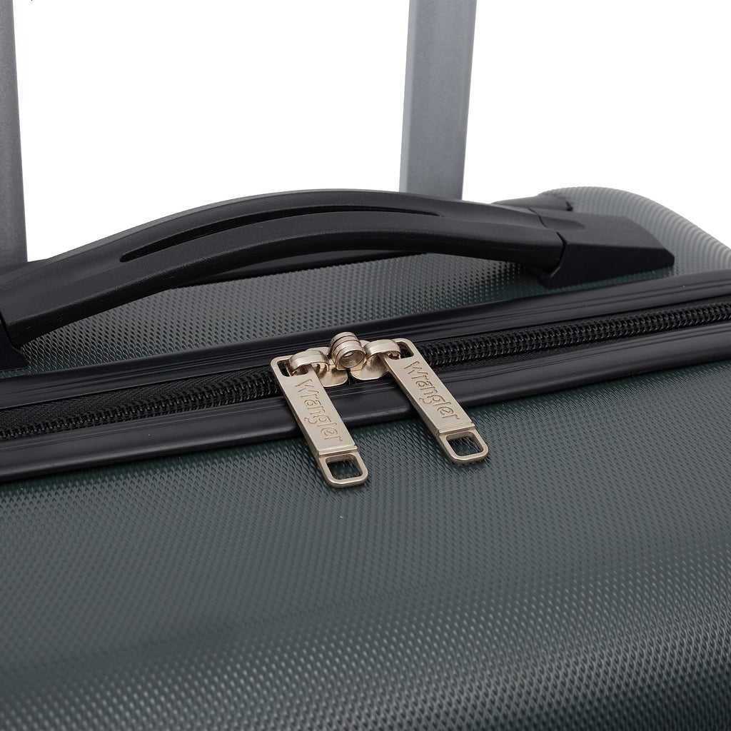 Wrangler 22" Hardside Spinner Carry-On Luggage, Teal Jansha Store
