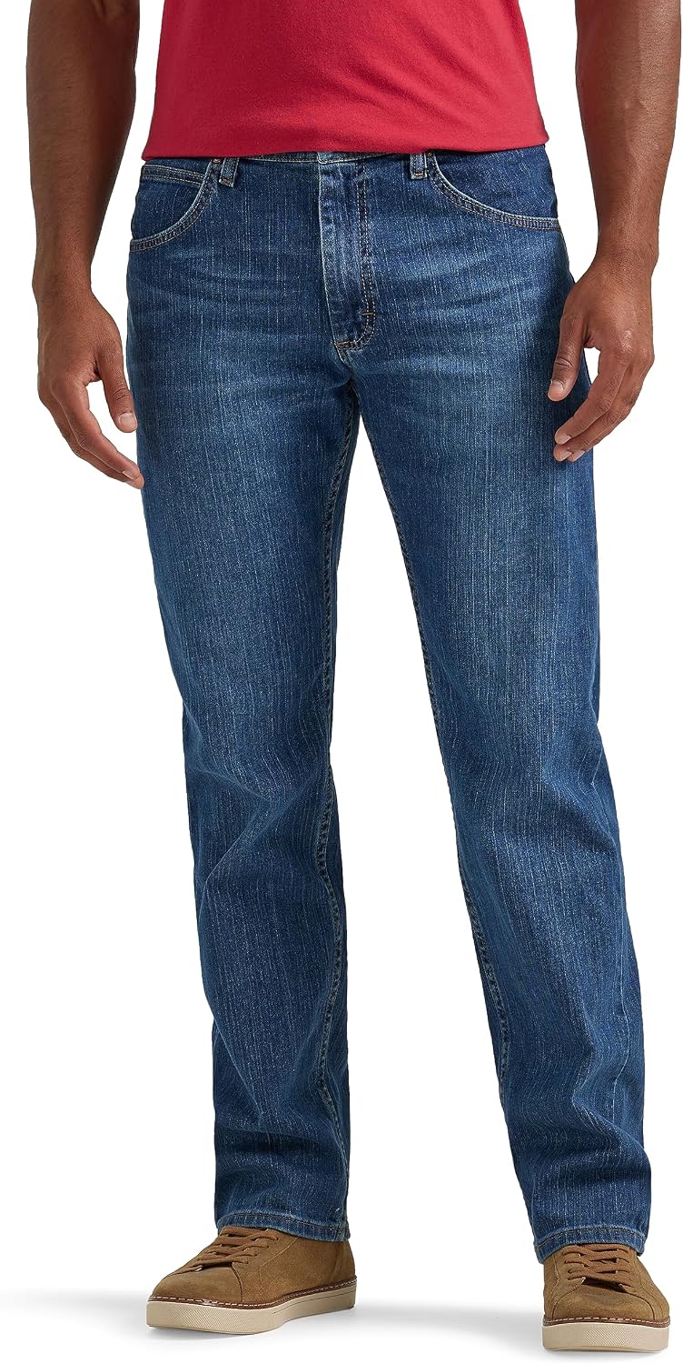 Wrangler Authentics Men's Classic 5-Pocket Regular Fit Flex Jean Jansha Store