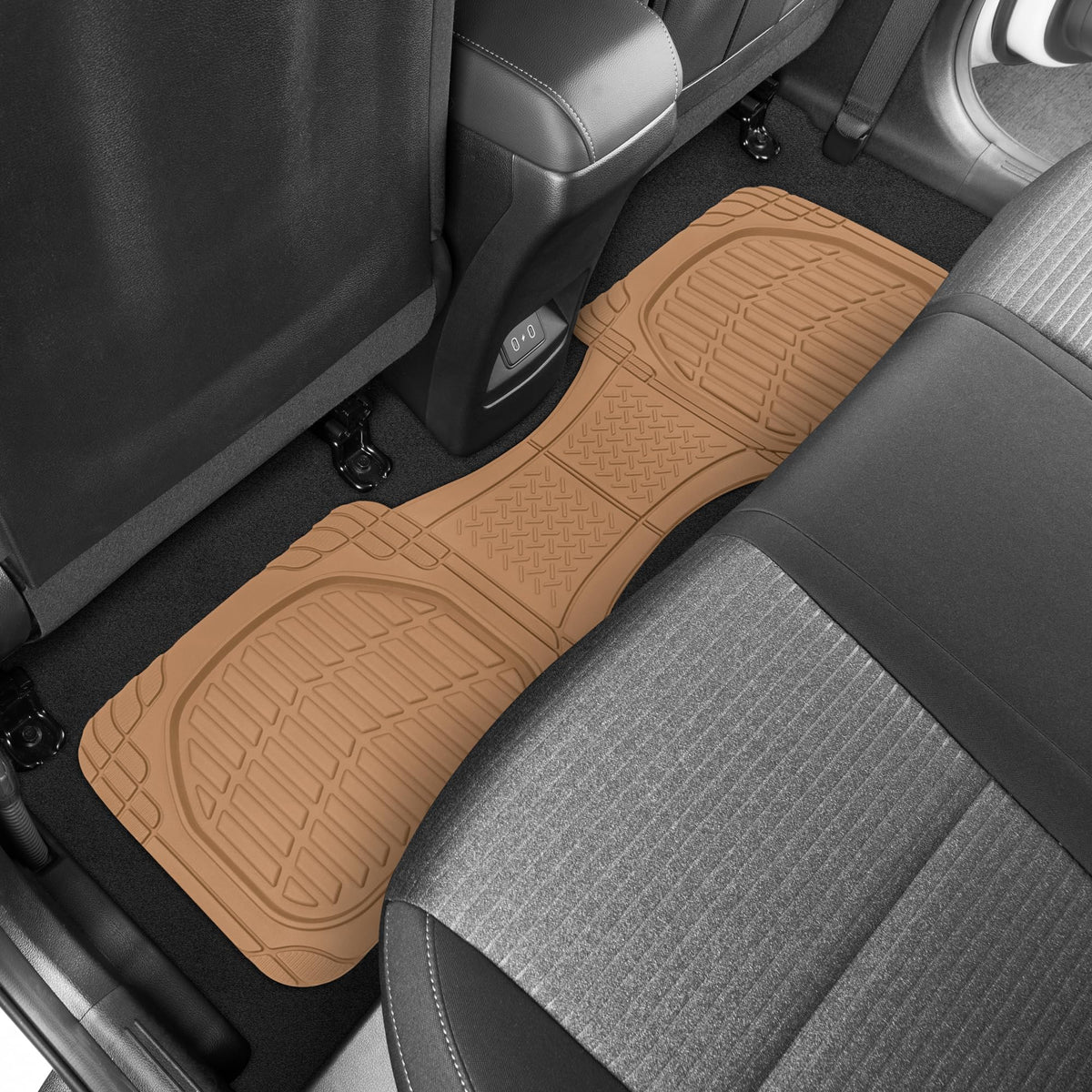 Motor Trend FlexTough Floor Mats for Cars, Black Deep Dish All-Weather Car Mats, Waterproof Trim-to Fit Automotive Floor Mats for Cars Trucks SUV, Universal Floor Liner Car Accessories Jansha Store