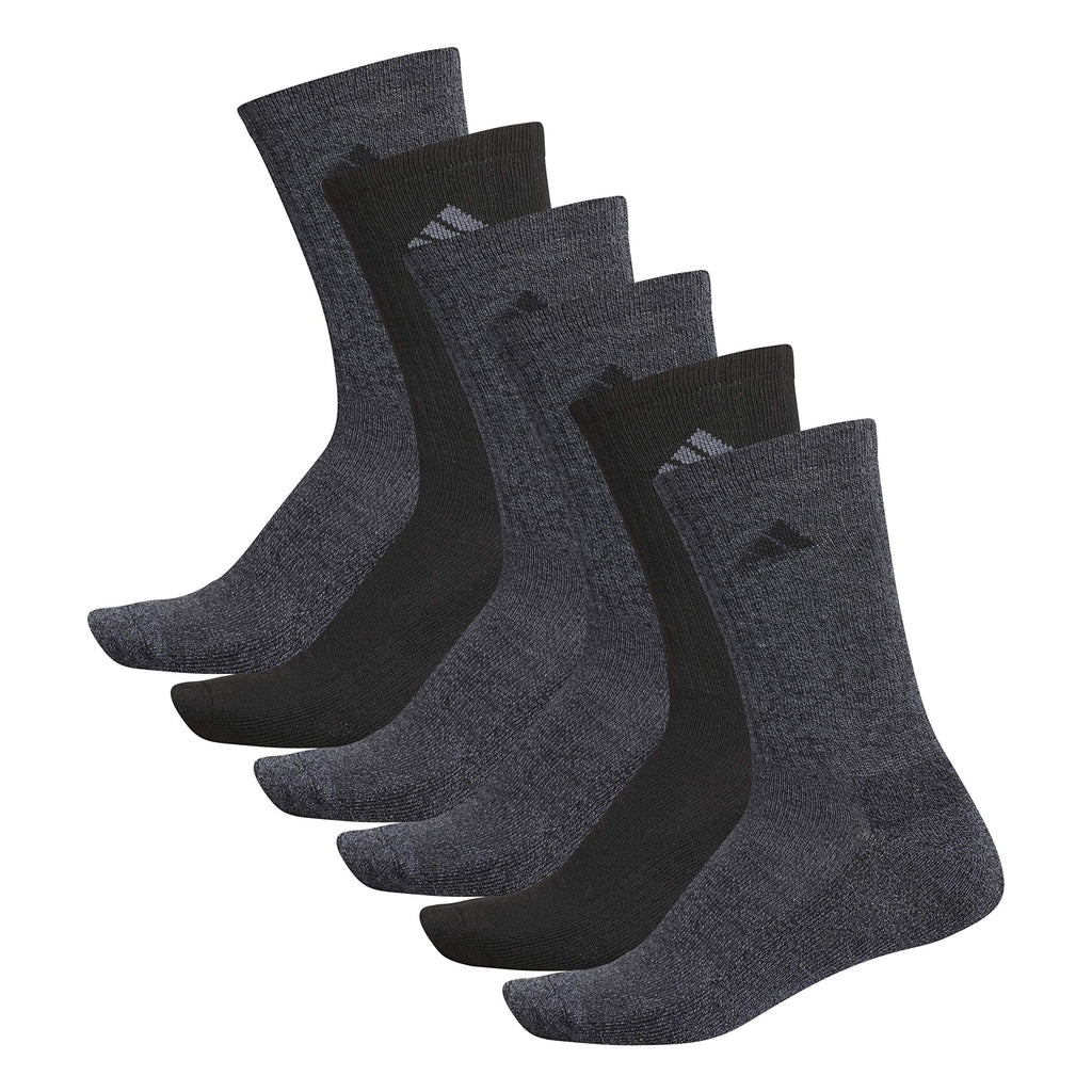 adidas Mens Athletic Cushioned 6-Pack Crew Socks Casual - Green Jansha Store