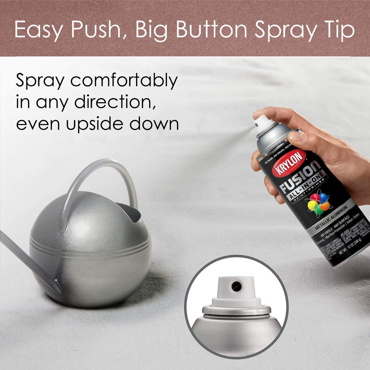 Krylon Fusion All-In-One 12 Oz. Gloss Spray Paint, Hot Pink - 1 Each Jansha Store