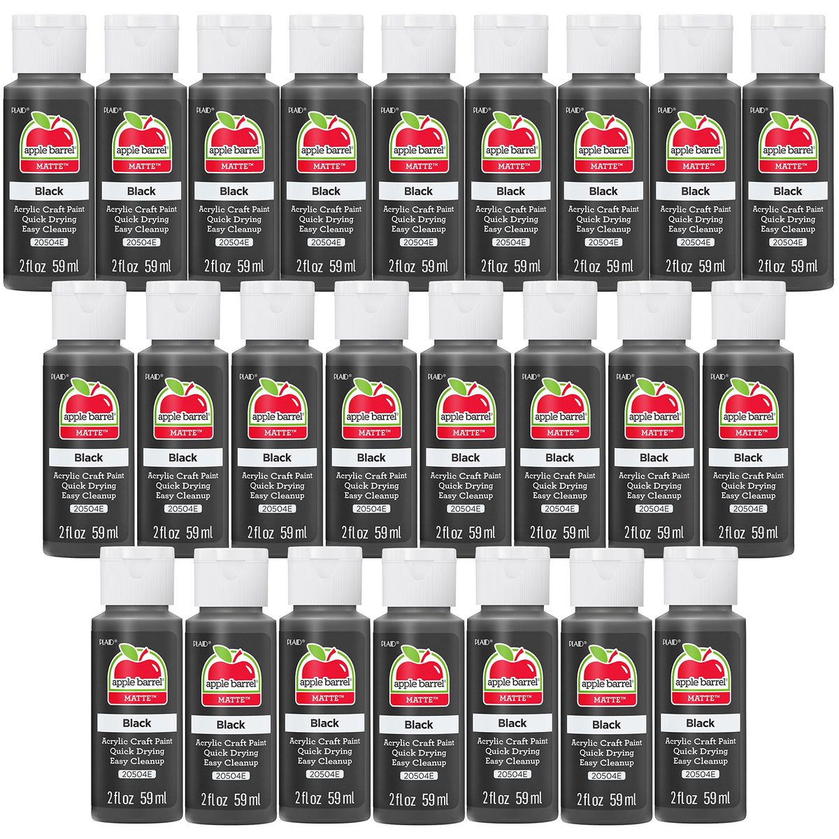 Apple Barrel Acrylic Paint in Assorted Colors (2 Ounce), 20503 White Jansha Store
