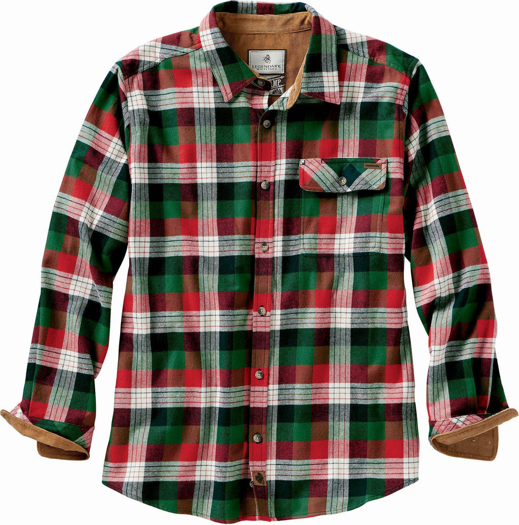Legendary Whitetails Mens Flannel Long Sleeve Button Down 100% Cotton Shirt Jansha Store