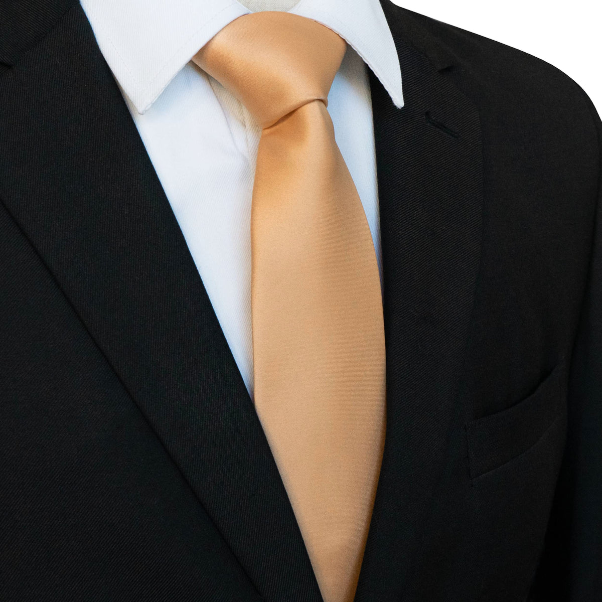 JEMYGINS Solid Color Tie Mens Necktie for Business and Wedding Jansha Store