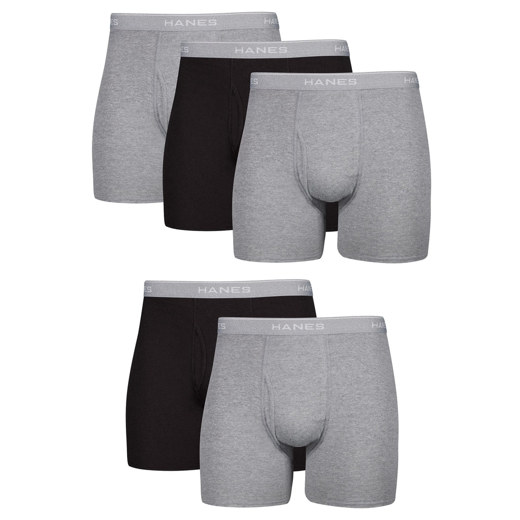 Hanes mens Underwear Boxer Briefs Pack, Cool & Breathable Cotton Moisture-wicking Underwear for Men, No Ride Up Jansha Store