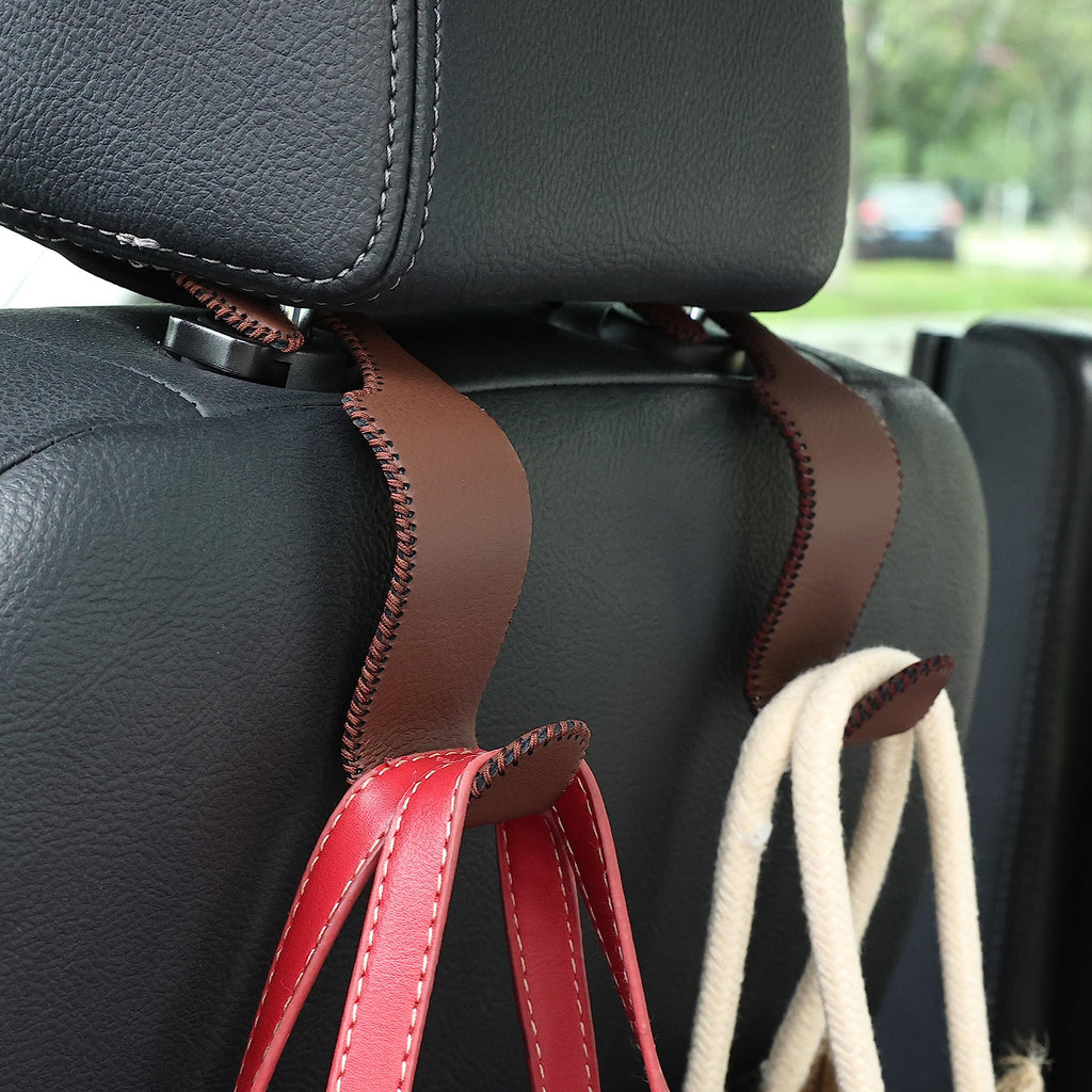 4-Pack Car Headrest Hooks Holds 55lbs Seat Storage Organizer for Bags Jansha Store