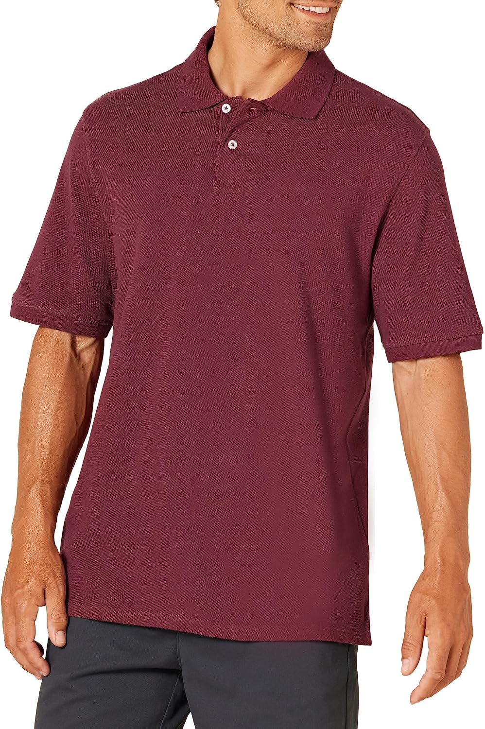Amazon Essentials Men's Regular-Fit Cotton Pique Polo Shirt Jansha Store