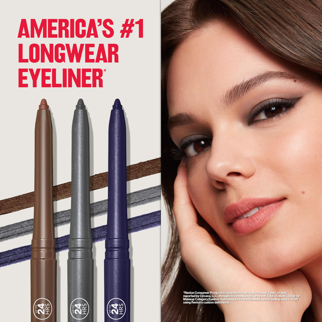 Revlon ColorStay Pencil Waterproof Eyeliner, 201 Black, 2 pack Jansha Store