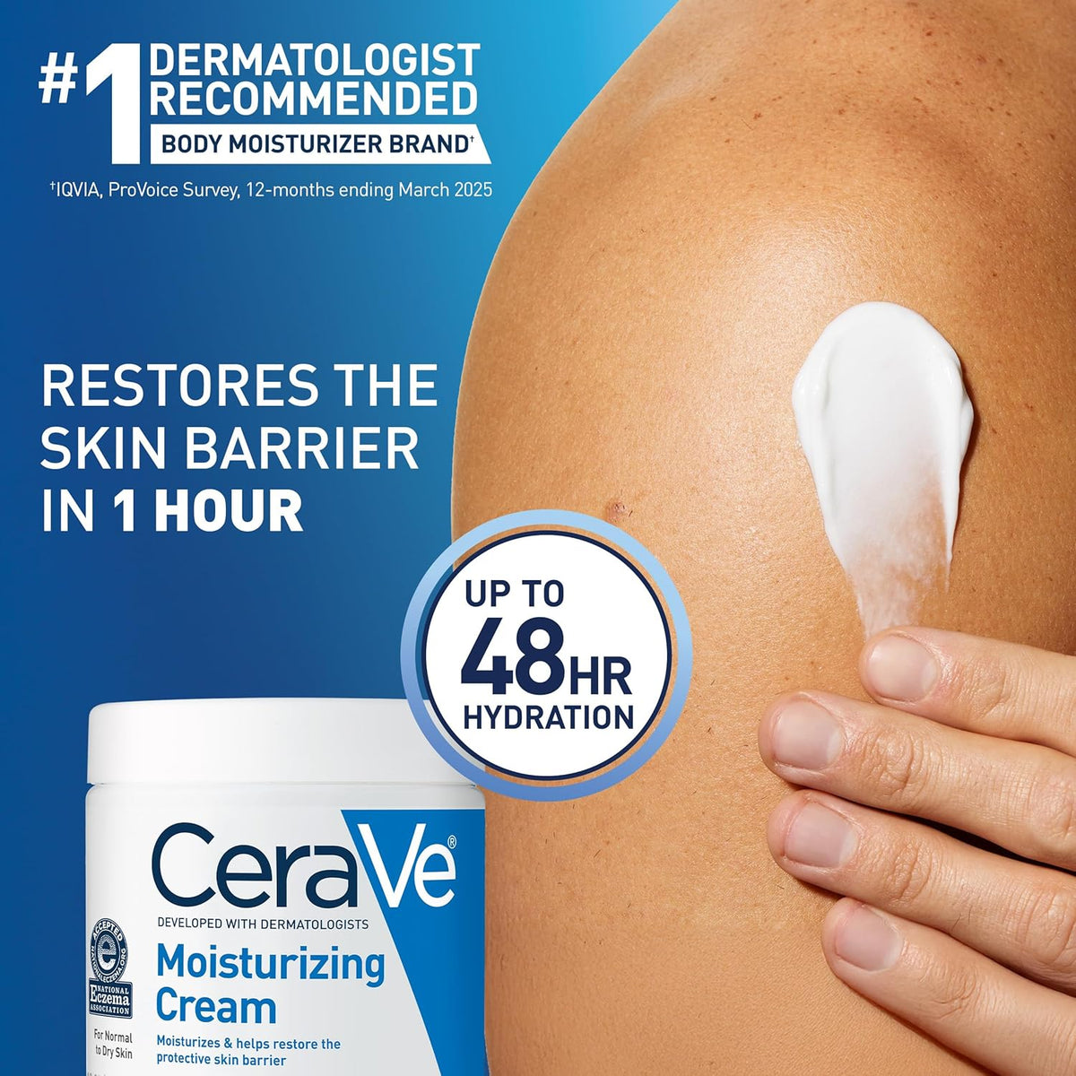 CeraVe Moisturizing Cream, Face & Body Moisturizer for Dry Skin, 19oz Jansha Store