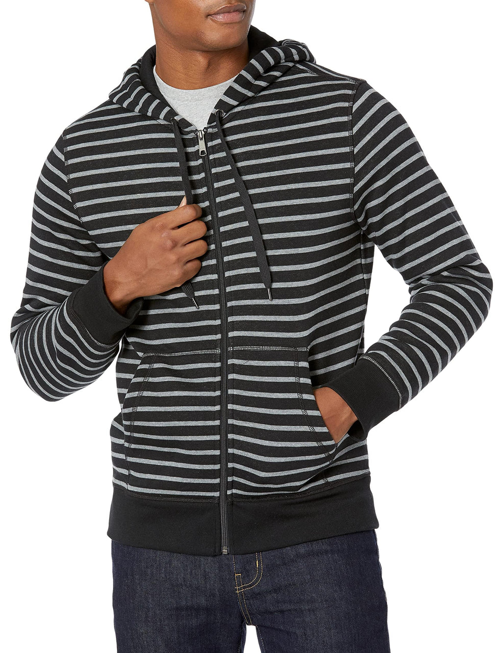 Amazon Essentials Men's Full-Zip Fleece Hoodie Sweatshirt (Available in Big & Tall) Jansha Store