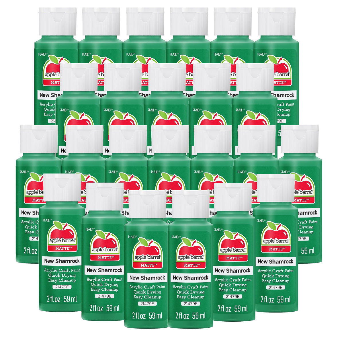 Apple Barrel Acrylic Paint in Assorted Colors (2 Ounce), 20503 White Jansha Store