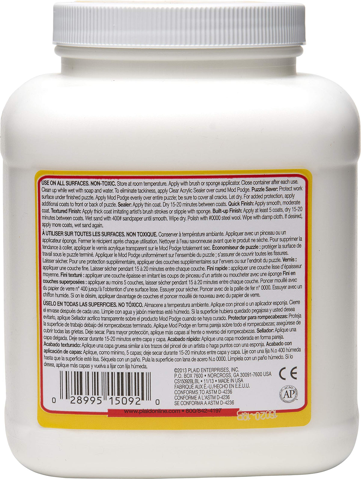 Mod Podge CS11302B Waterbase Sealer, Glue and Finish, 16 oz, Matte- (Pack of 12) Jansha Store