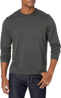 Amazon Essentials Men's Regular-Fit Crewneck Long-Sleeve T-Shirt, Casual Cotton Jersey Jansha Store
