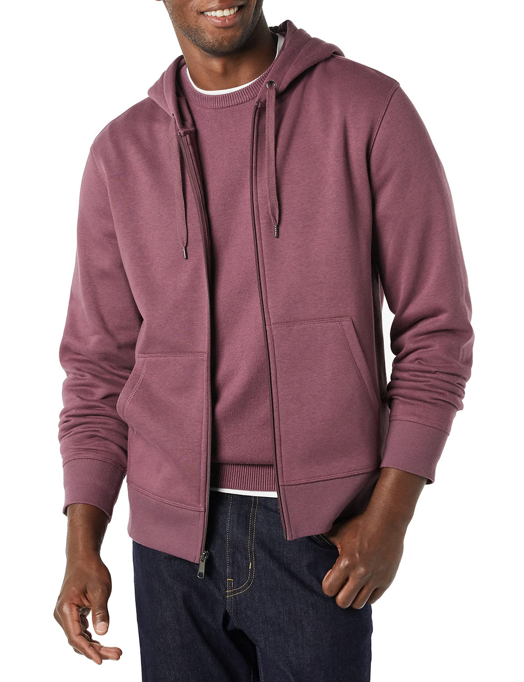 Amazon Essentials Men's Full-Zip Fleece Hoodie Sweatshirt (Available in Big & Tall) Jansha Store