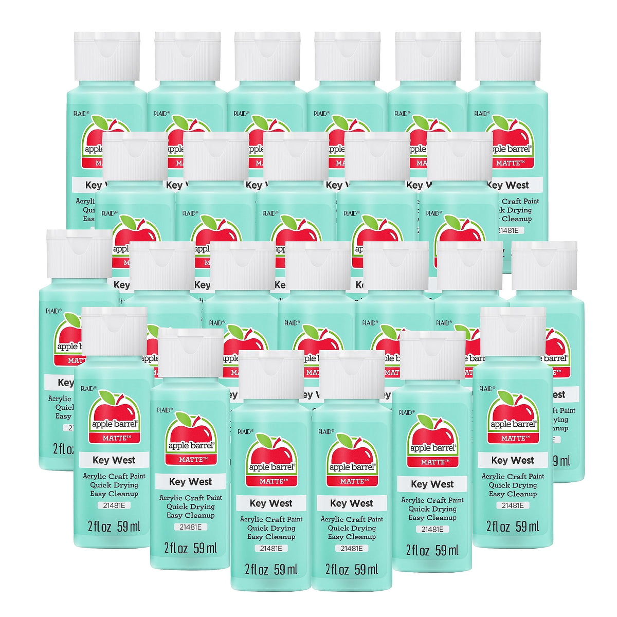 Apple Barrel Acrylic Paint in Assorted Colors (2 Ounce), 20503 White Jansha Store