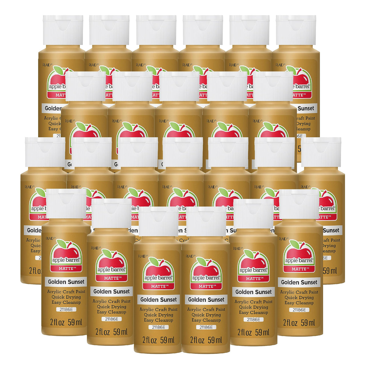 Apple Barrel Acrylic Paint in Assorted Colors (2 Ounce), 20503 White Jansha Store