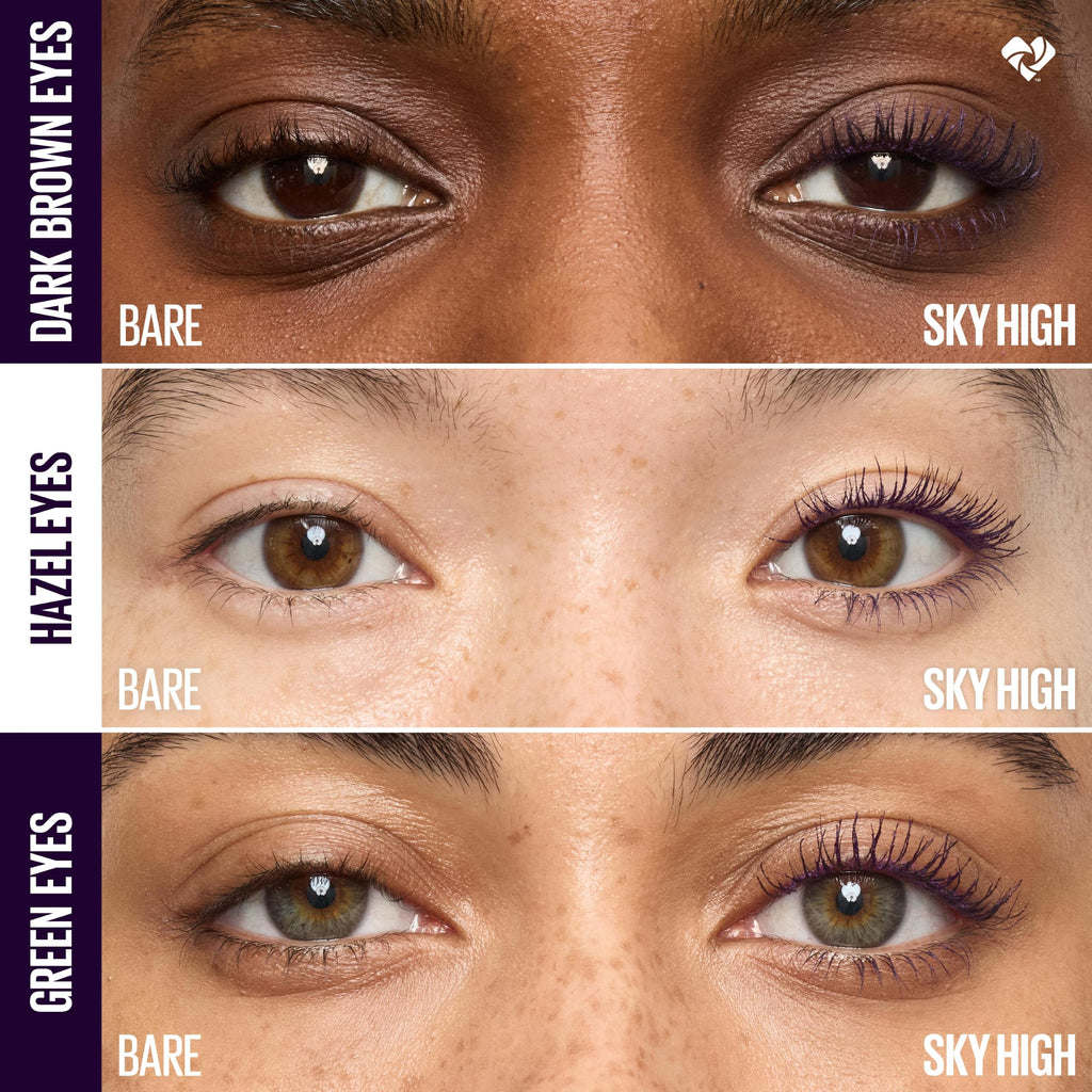 Maybelline Lash Sensational Sky High Washable Mascara Makeup, Volumizing, Lengthening, Defining, Curling, Multiplying, Buildable Formula, Blackest Black, 1 Count Jansha Store
