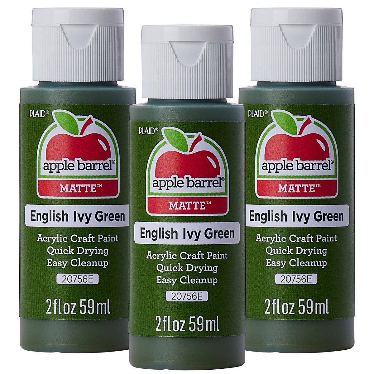 Apple Barrel Acrylic Paint in Assorted Colors (2 Ounce), 20503 White Jansha Store
