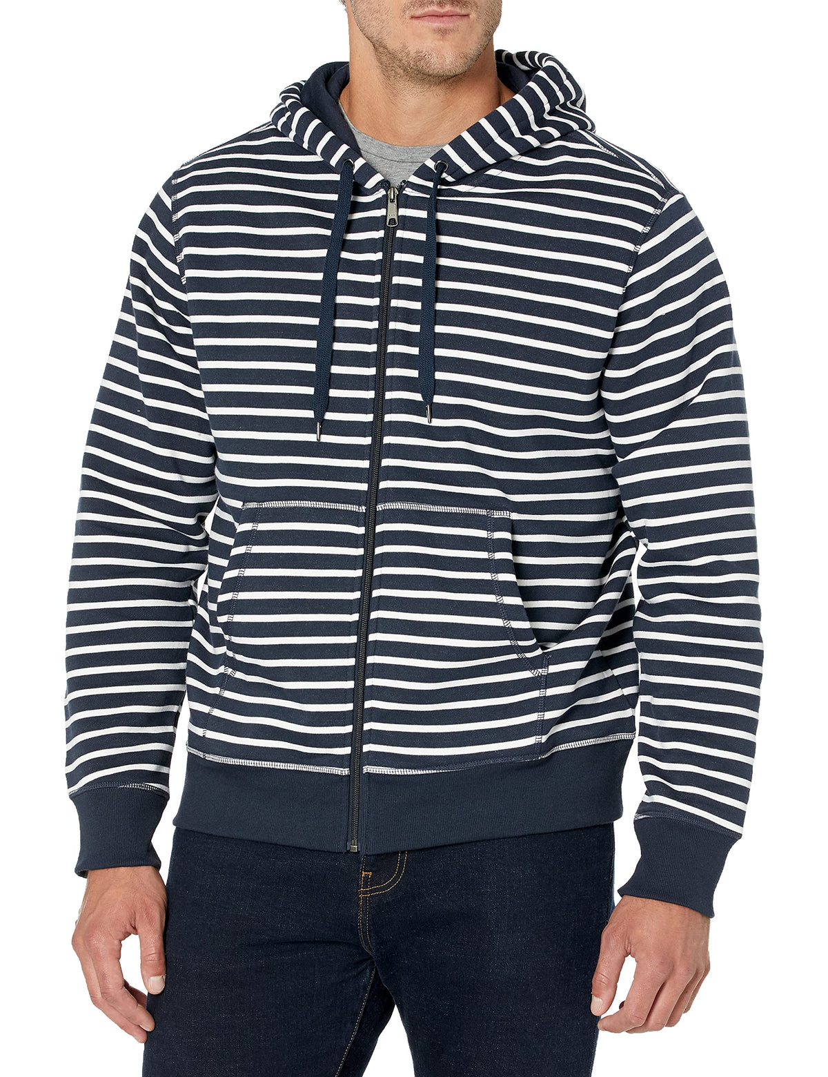 Amazon Essentials Men's Full-Zip Fleece Hoodie Sweatshirt (Available in Big & Tall) Jansha Store