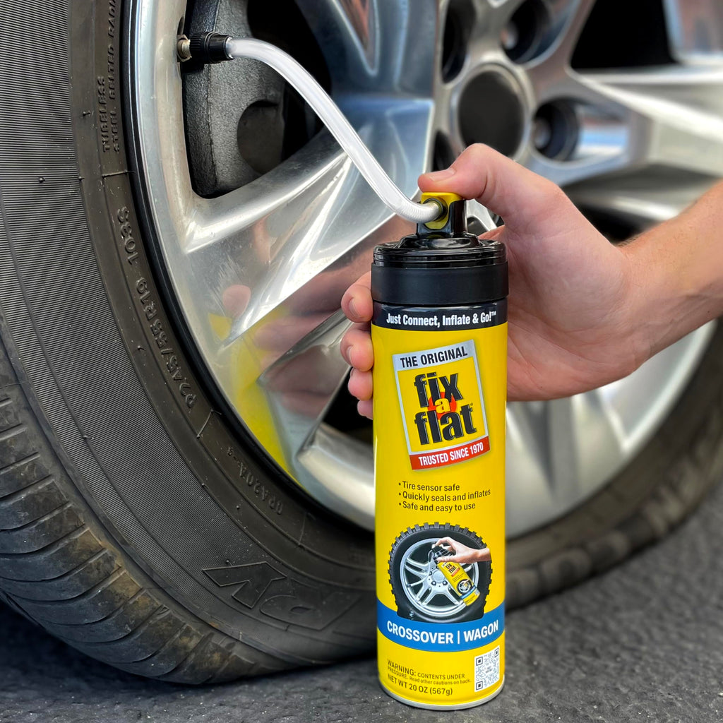 Fix-A-Flat S60420 Aerosol Emergency Flat Tire Repair and Inflator, for Standard Tires, Eco-Friendly Formula, Universal Fit for All Cars, 16 oz. (Pack of 1) Jansha Store