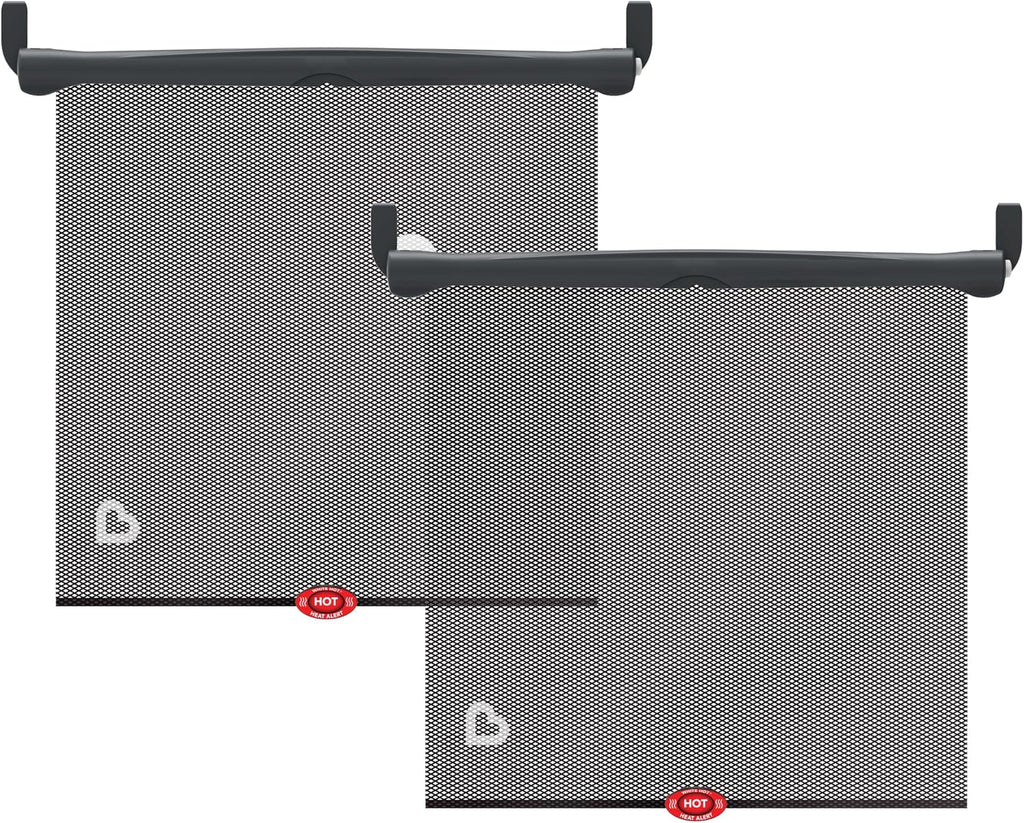 Munchkin Brica Sun Safety Car Window Shade for Baby, 2 Pack, Black Jansha Store