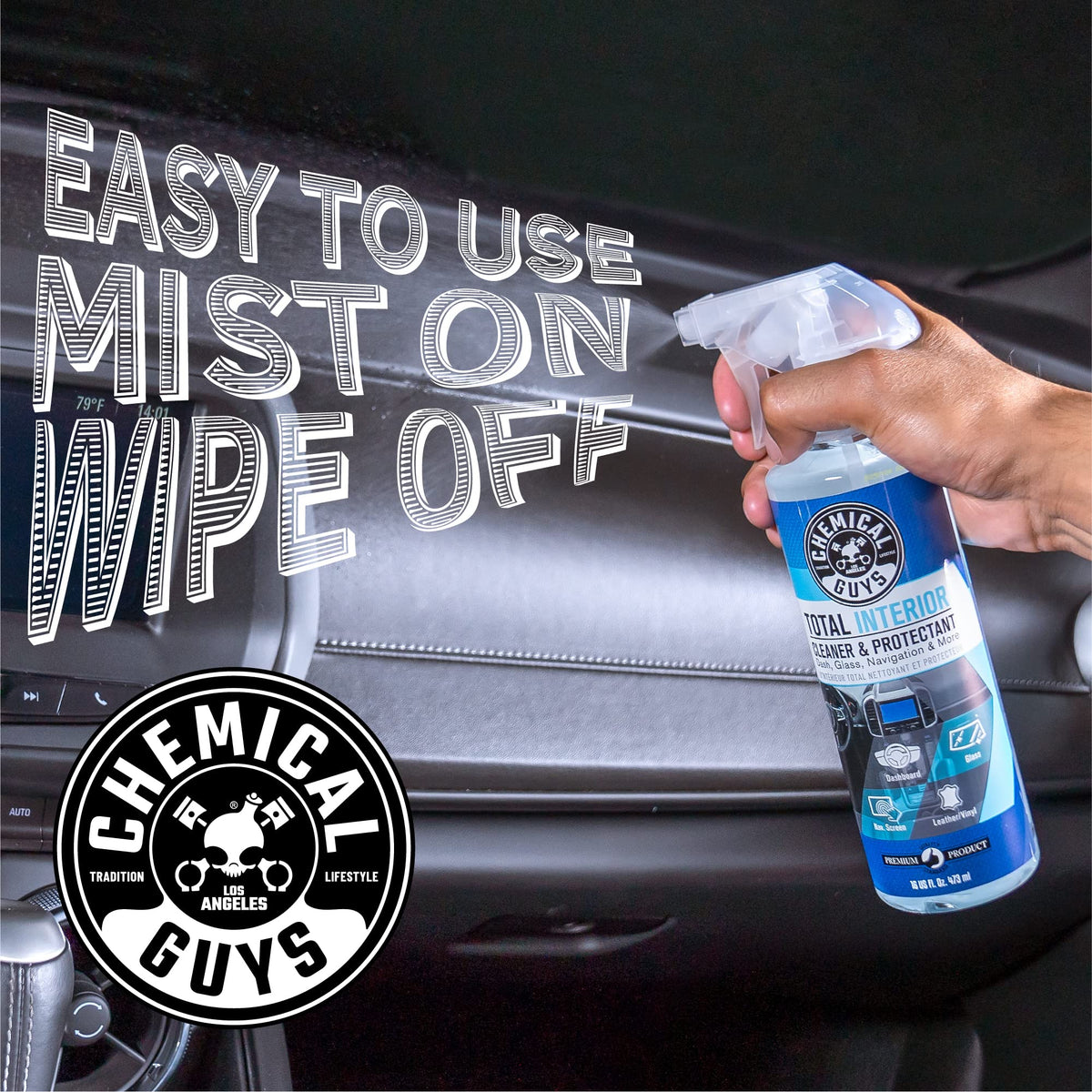 Chemical Guys, Total Interior Cleaner & Protectant, Leather & Vinyl, 16 oz Jansha Store