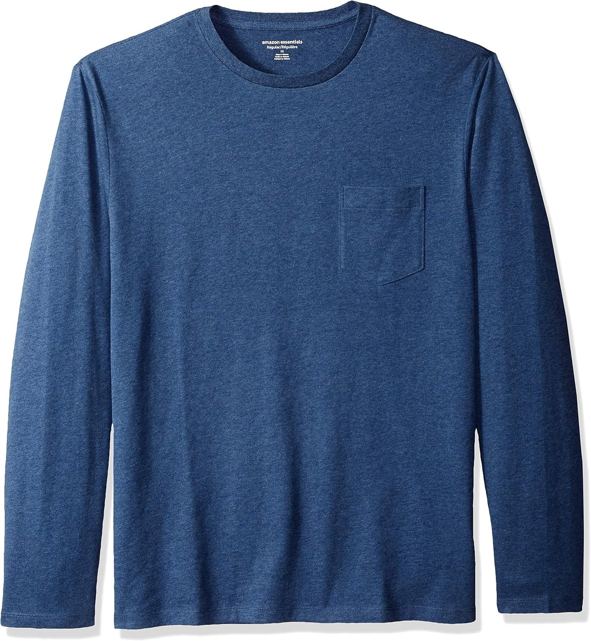 Amazon Essentials Men's Regular-Fit Crewneck Long-Sleeve T-Shirt, Casual Cotton Jersey Jansha Store