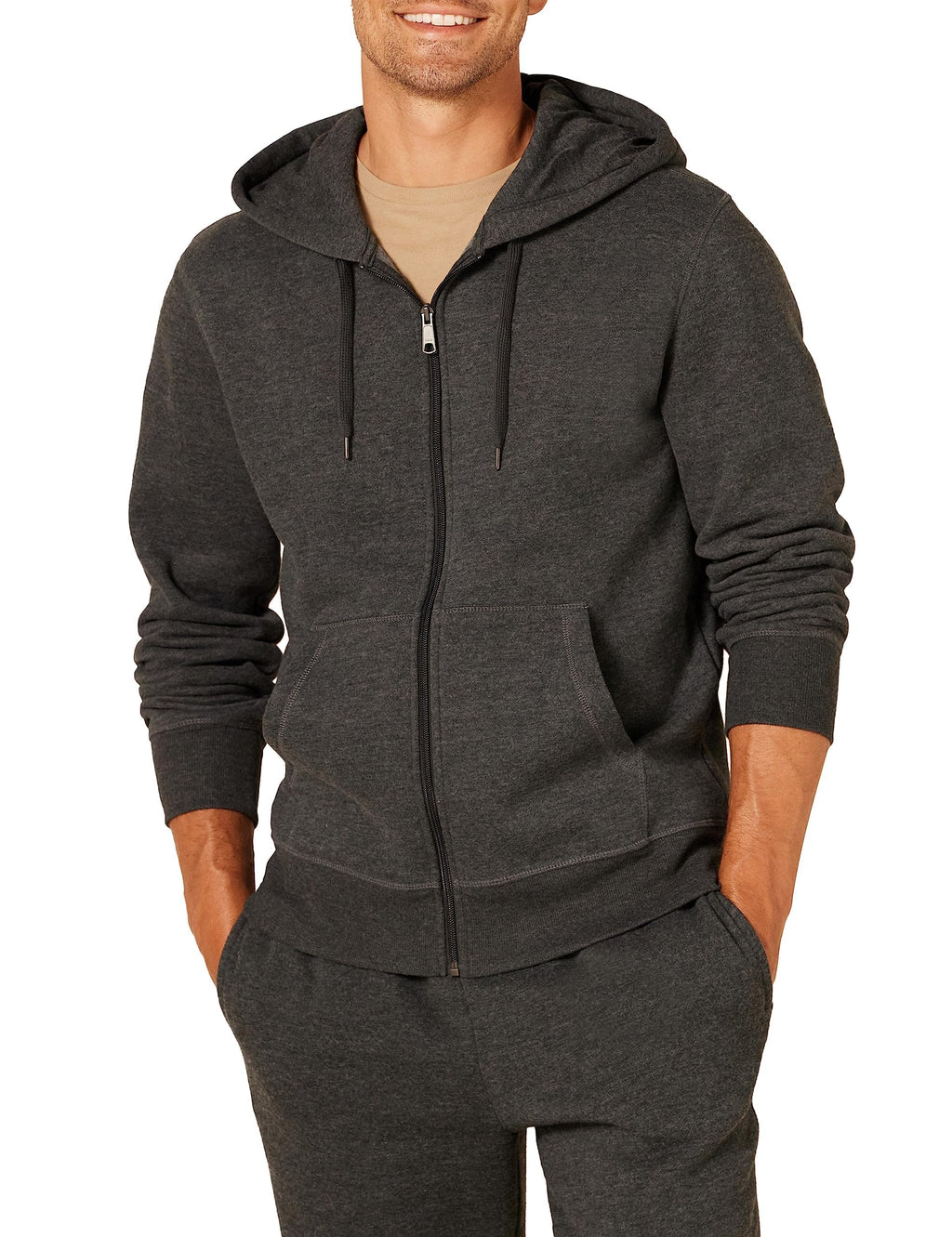 Amazon Essentials Men's Full-Zip Fleece Hoodie Sweatshirt (Available in Big & Tall) Jansha Store