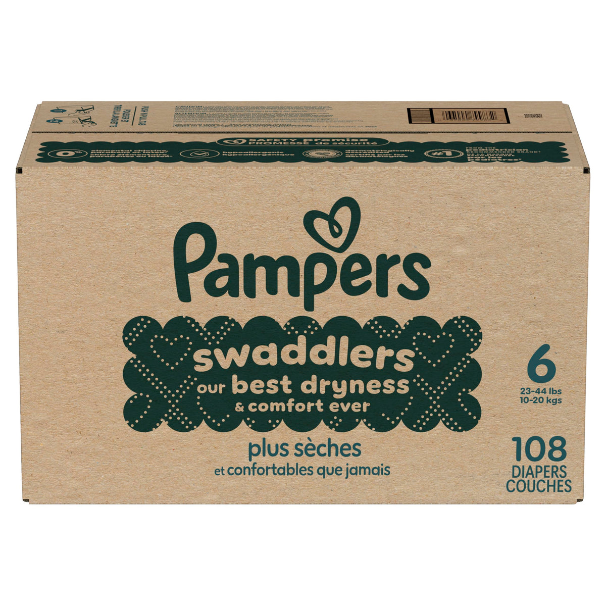 Swaddlers Diapers, Size 4 (15-34 lbs), 150 Count, Fragrance Free, Hypoallergenic, Absorbent, Pediatrician Recommended, Skin Safe Jansha Store