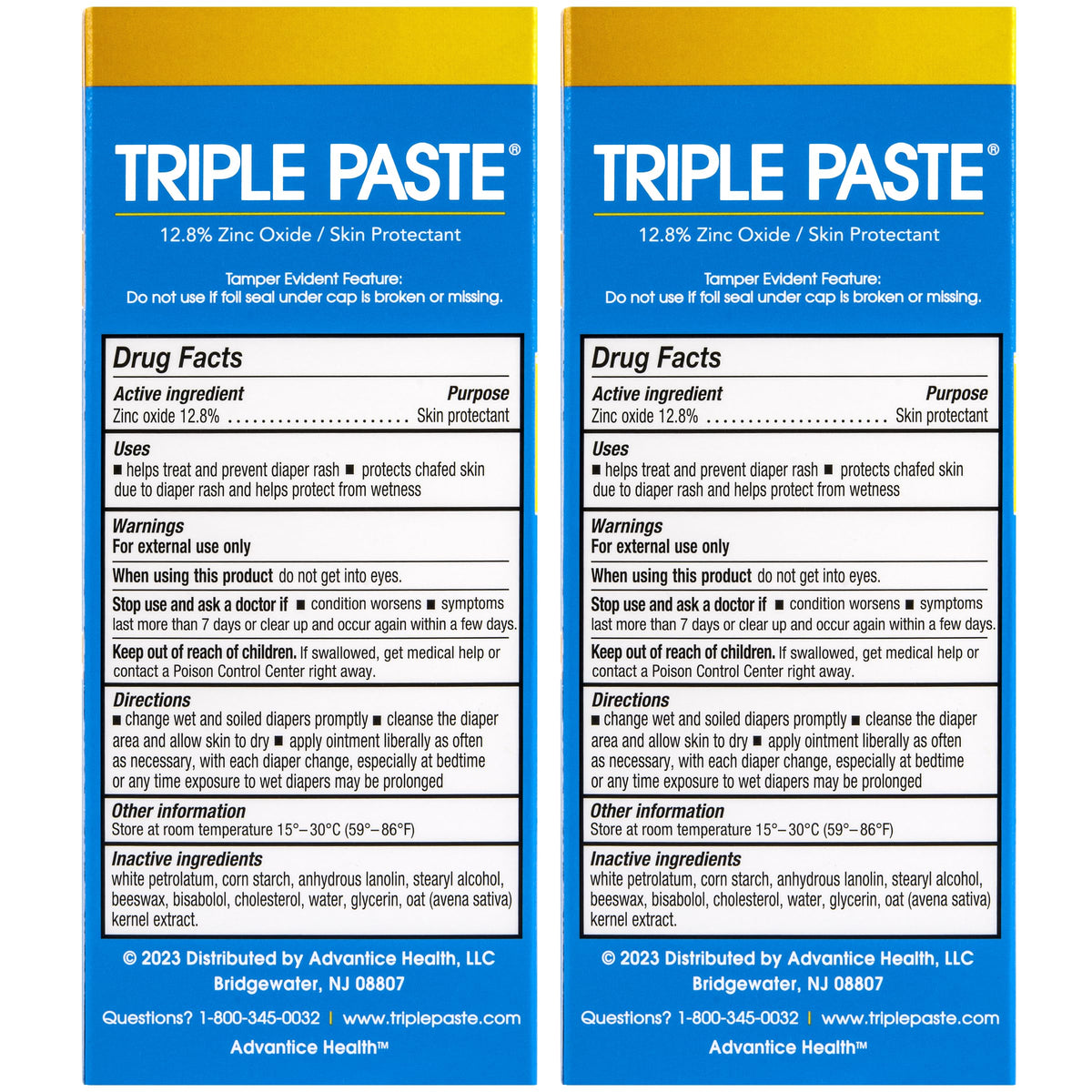Triple Paste Diaper Rash Cream, Zinc Oxide Baby Ointment, 3 oz Jansha Store