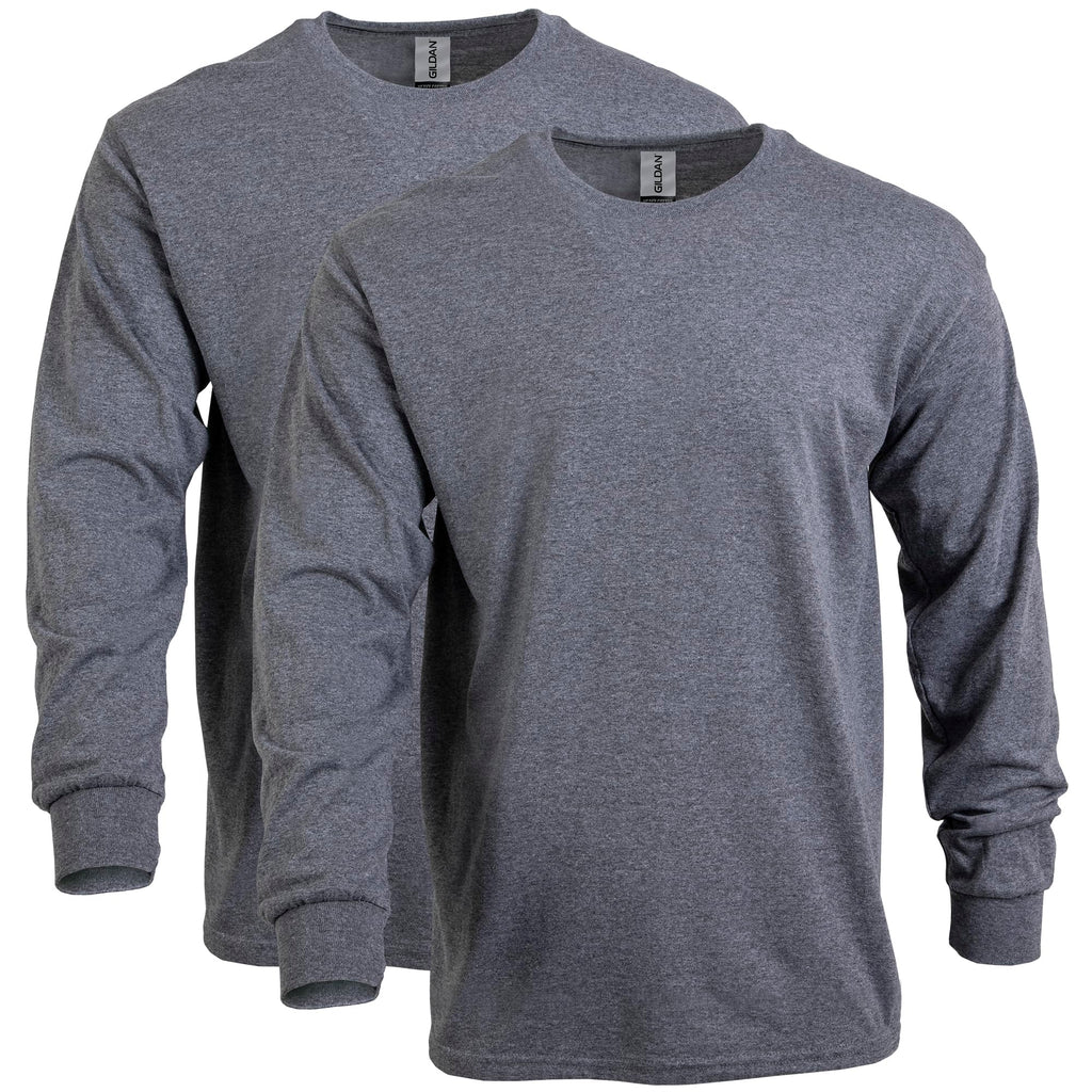 Gildan Adult Heavy Cotton Long Sleeve T-Shirt, Style G5400, 2-Pack Jansha Store