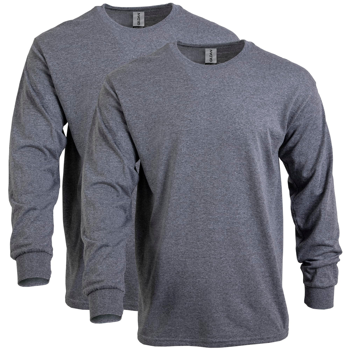 Gildan Adult Heavy Cotton Long Sleeve T-Shirt, Style G5400, 2-Pack Jansha Store