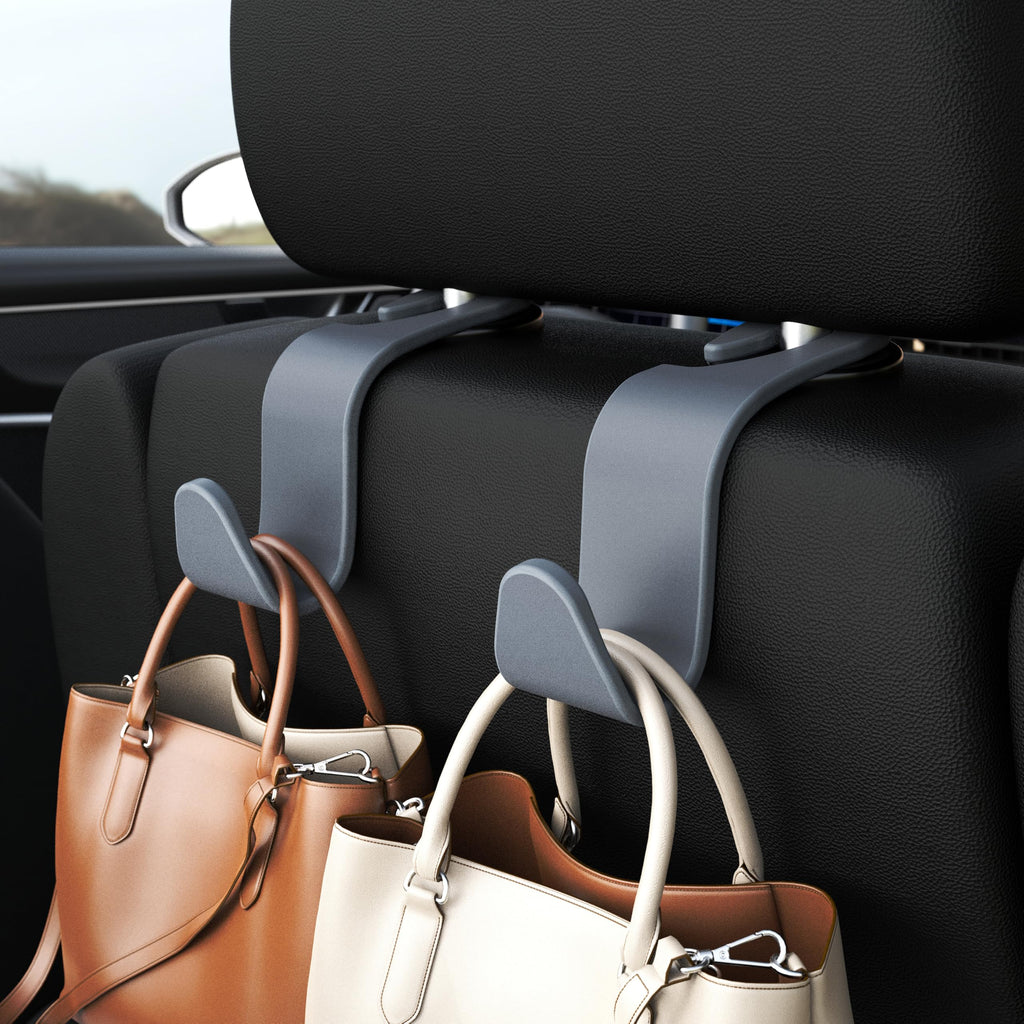 4-Pack Car Headrest Hooks Holds 55lbs Seat Storage Organizer for Bags Jansha Store
