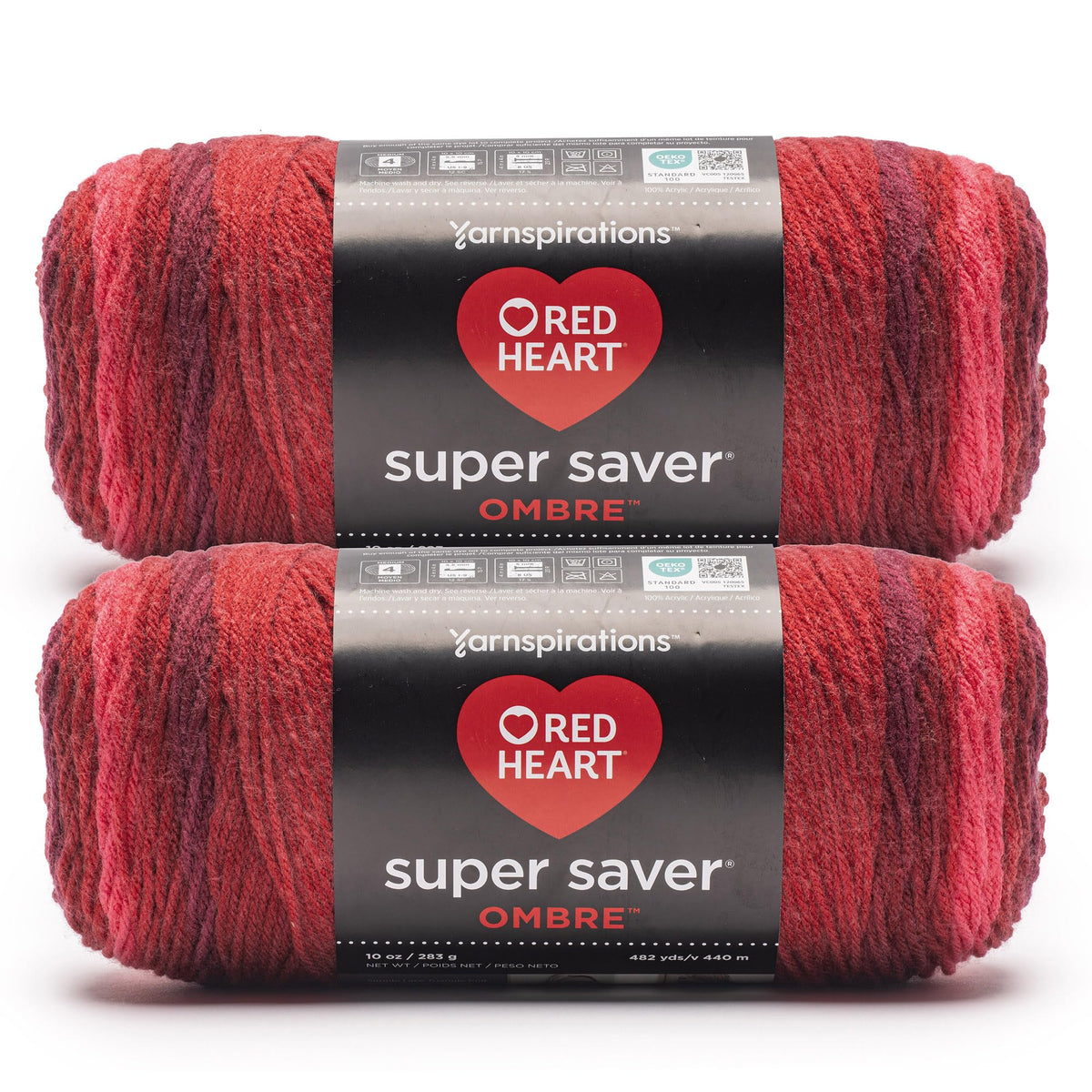 Red Heart Super Saver Yarn for Crocheting & Knitting, Cherry Red, Single Jansha Store