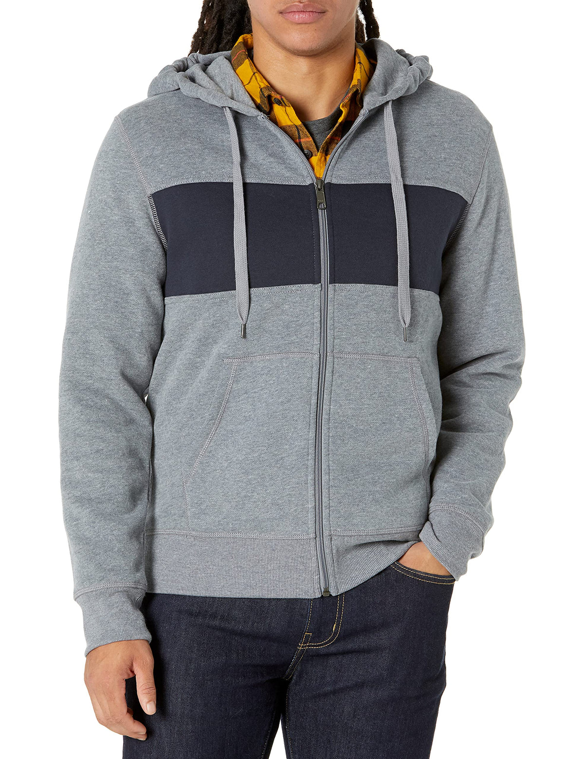 Amazon Essentials Men's Full-Zip Fleece Hoodie Sweatshirt (Available in Big & Tall) Jansha Store