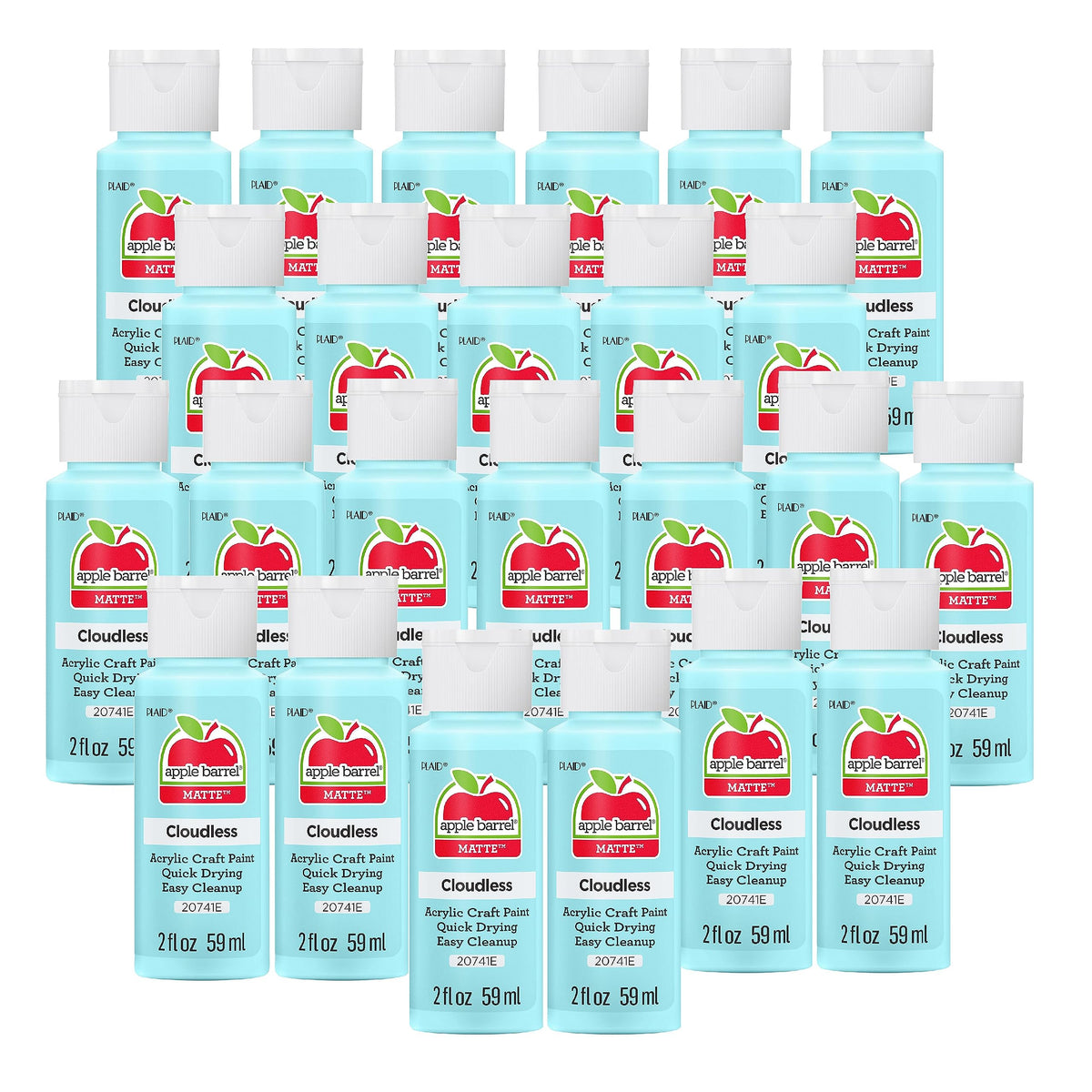 Apple Barrel Acrylic Paint in Assorted Colors (2 Ounce), 20503 White Jansha Store